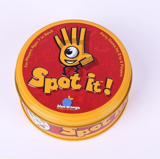 spot it and dobble card game table Board Game For Dobbles Kids Spot Cards It Go Camping Metal Tin Box toys